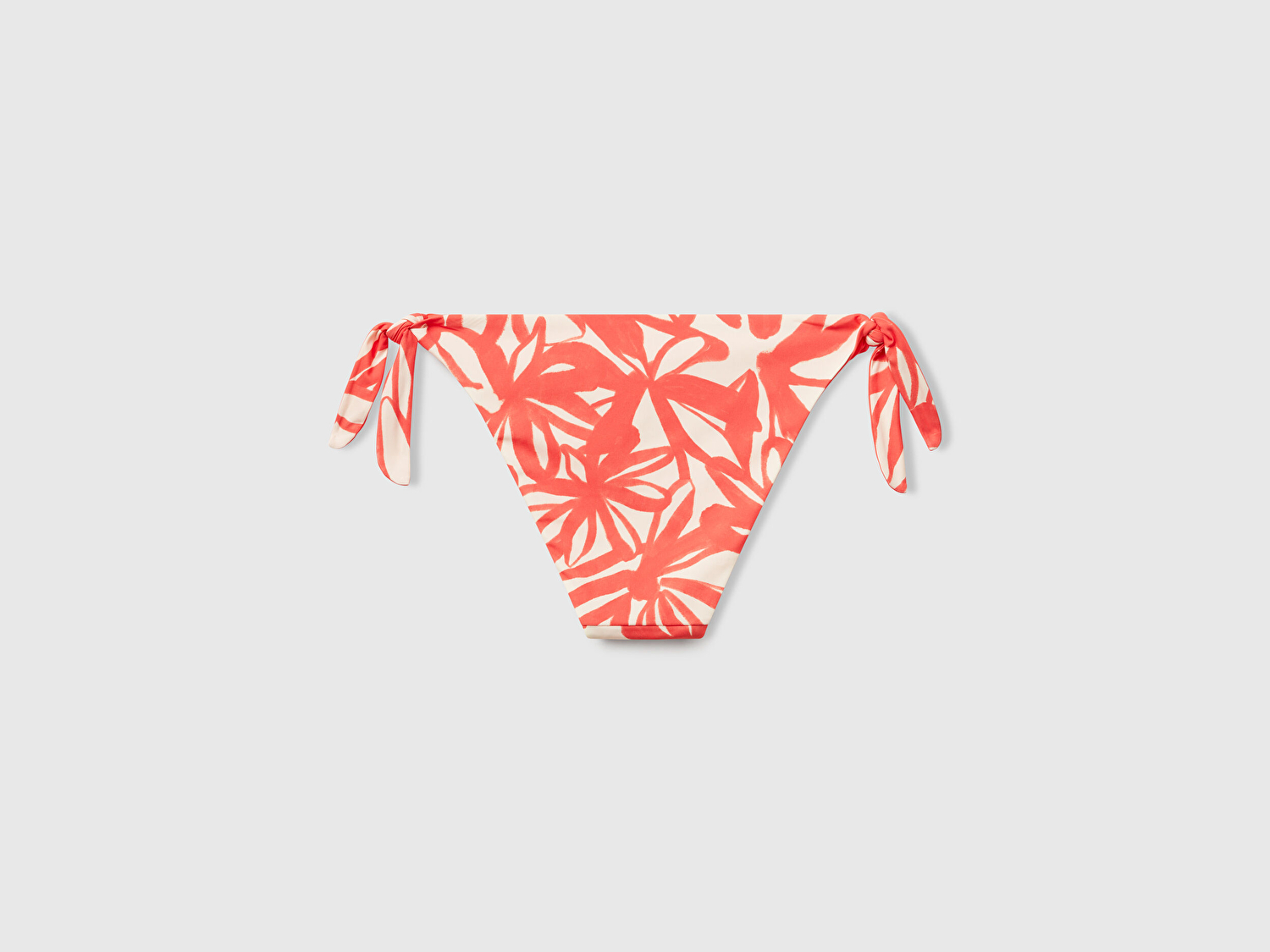 Benetton Kadın Turuncu Mercan Desenli Çift Taraflı Bikini Altı