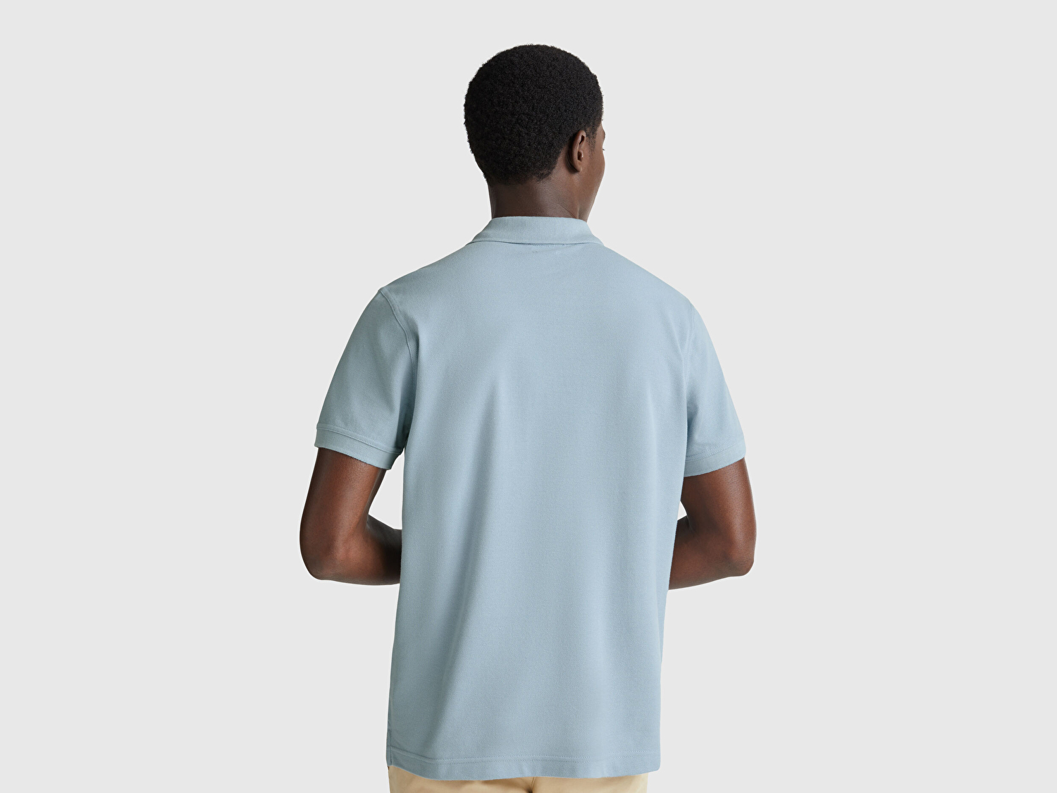 Benetton Erkek Bebek Mavisi Regular Fit Kısa Kollu Polo T-Shirt