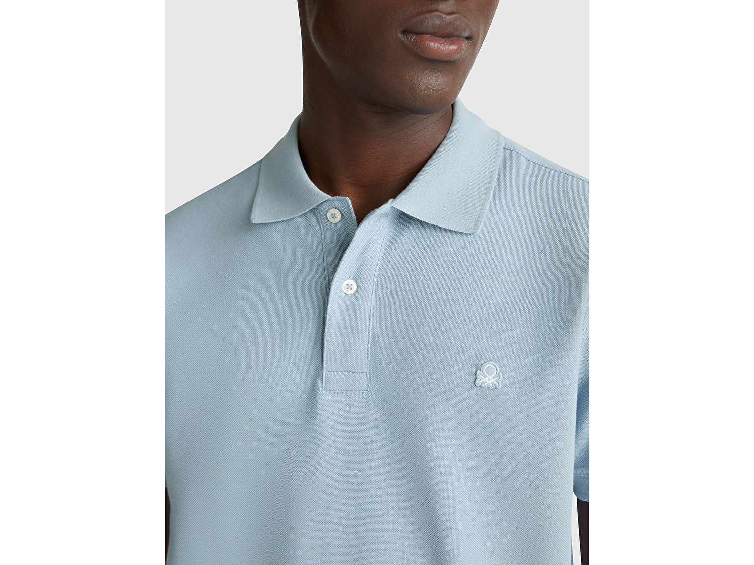 Benetton Erkek Bebek Mavisi Regular Fit Kısa Kollu Polo T-Shirt
