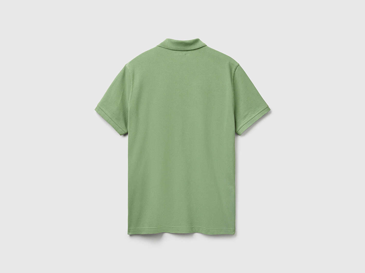Benetton Erkek Açık Yeşill Regular Fit Kısa Kollu Polo T-Shirt