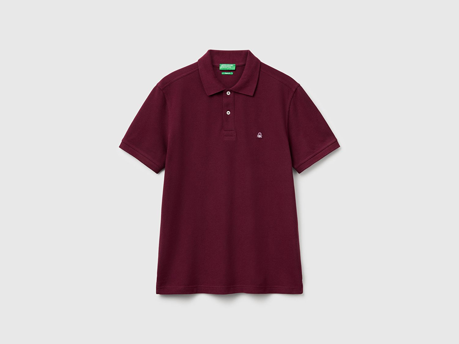 Benetton Erkek Mürdüm Regular Fit Kısa Kollu Polo T-Shirt