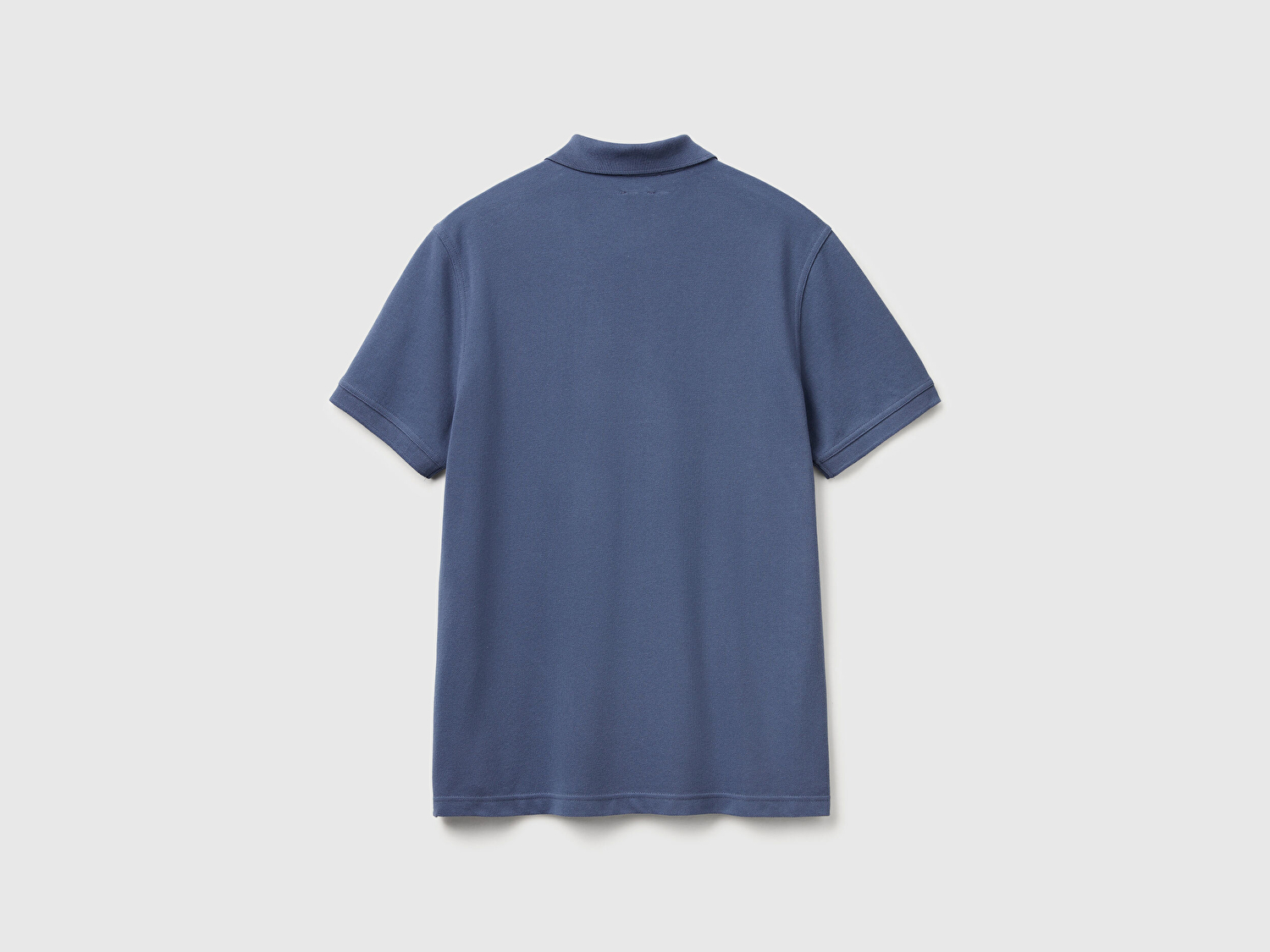 Benetton Erkek Havacı Mavi Regular Fit Kısa Kollu Polo T-Shirt