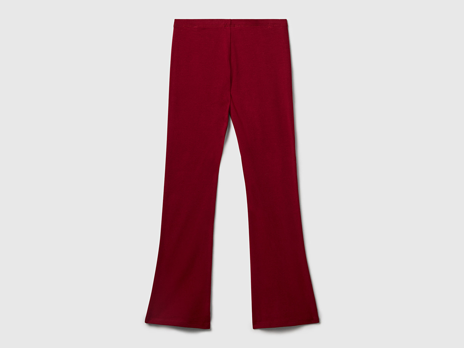 Benetton Kız Çocuk Bordo Geniş Paça Logo Detaylı Tayt