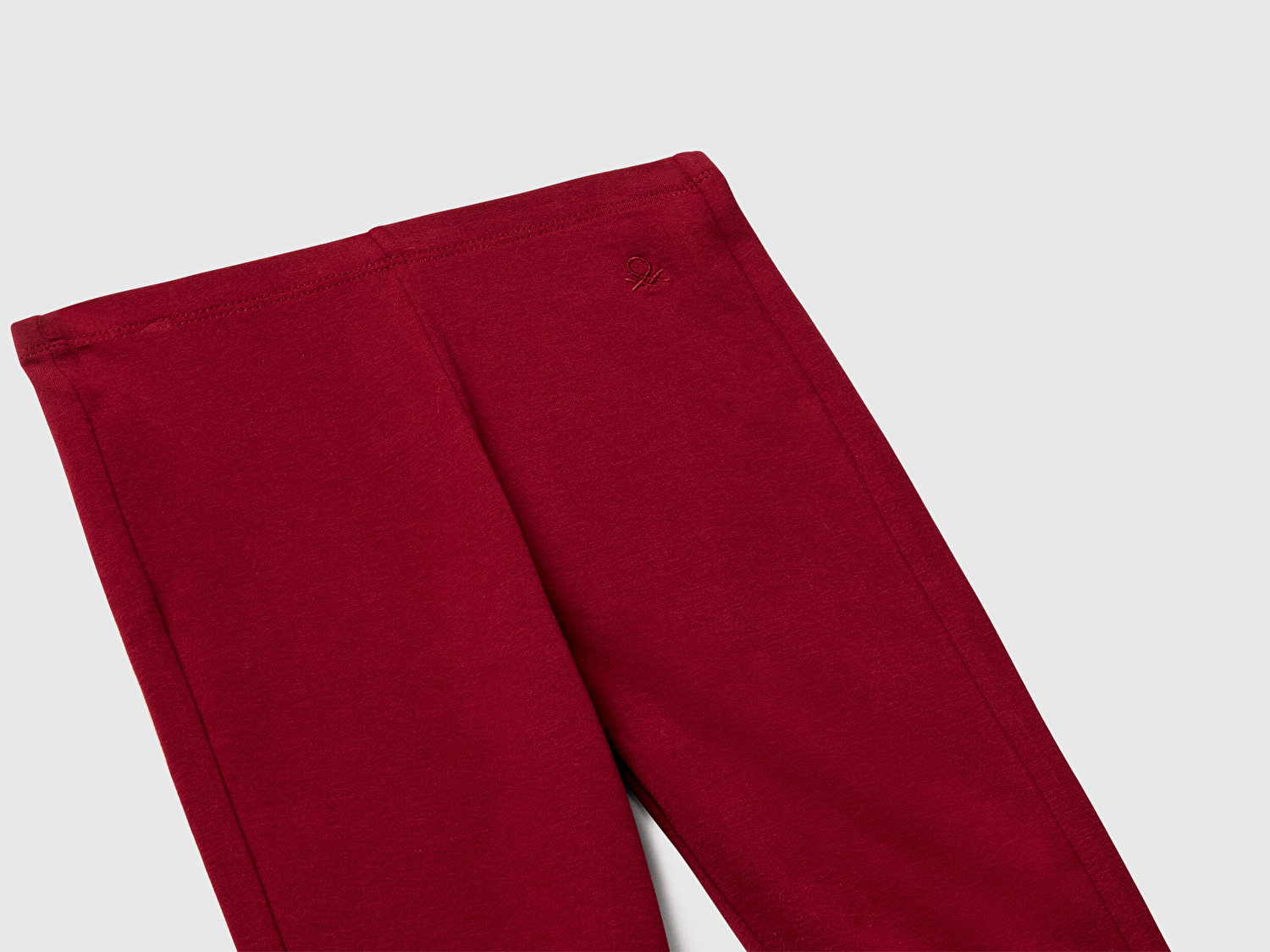 Benetton Kız Çocuk Bordo Geniş Paça Logo Detaylı Tayt