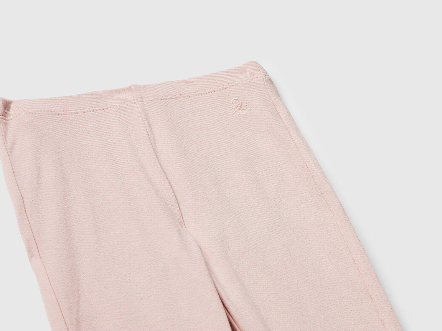 Benetton Kız Bebek Toz Pembe Logo Detaylı Flare Tayt