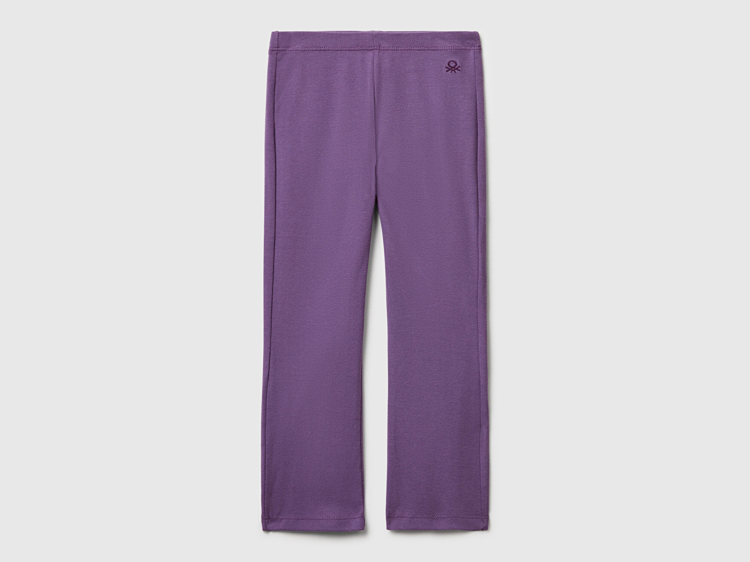 Benetton Kız Bebek Mor Logo Detaylı Flare Tayt