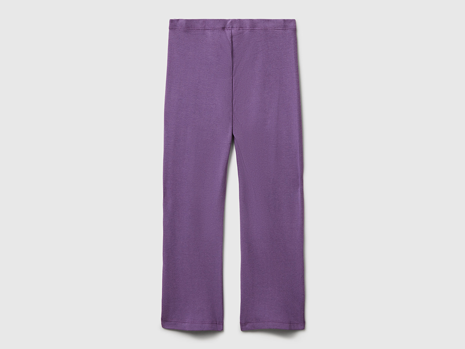 Benetton Kız Bebek Mor Logo Detaylı Flare Tayt