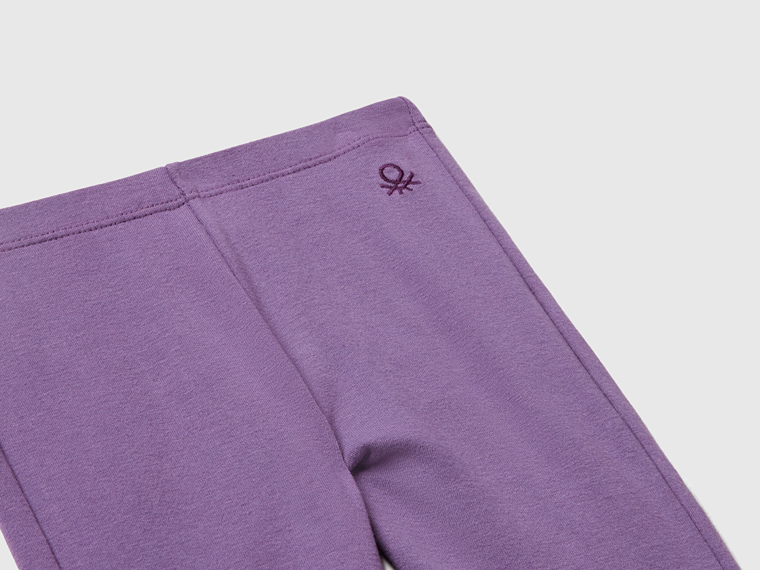 Benetton Kız Bebek Mor Logo Detaylı Flare Tayt