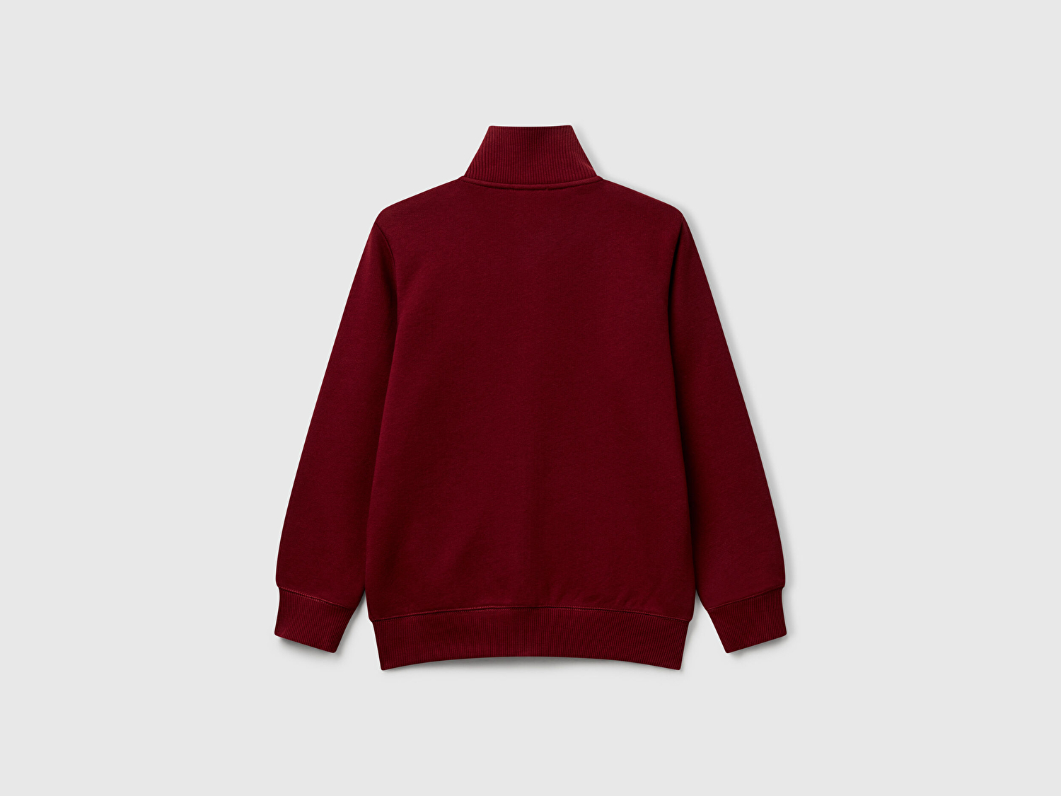 Benetton Erkek Çocuk Bordo Logolu Sweatshirt