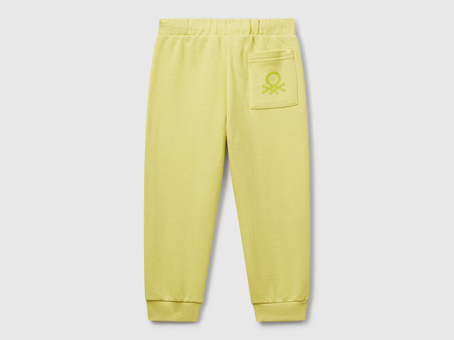 Benetton Erkek Bebek Hardal Arka Cebi Logo Eşofman Altı