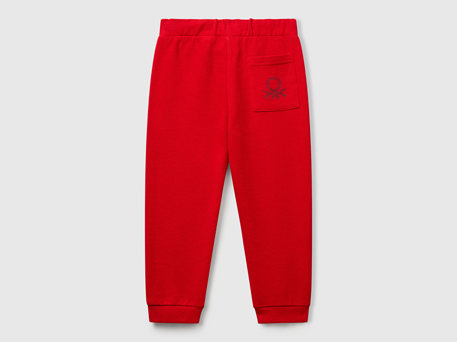 Benetton Erkek Bebek Kırmızı Arka Cebi Logo Eşofman Altı