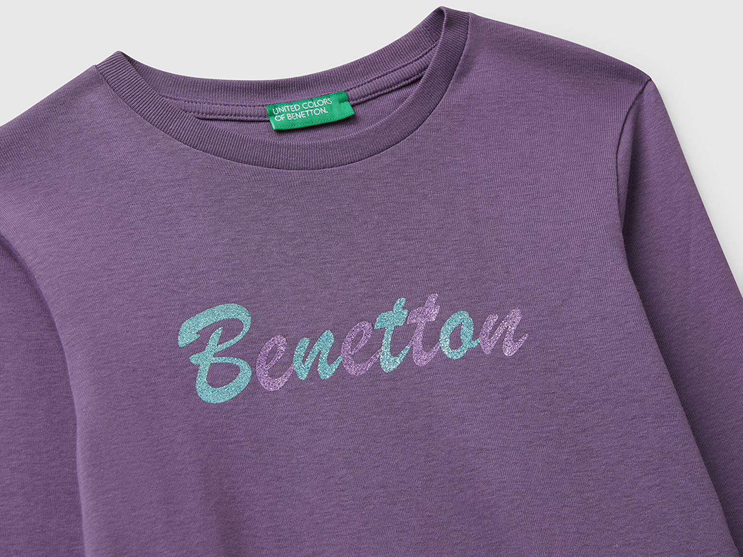 Erkek Bebek Ekru Kabarık Baskılı Bisiklet Yaka Uzun Kollu Jarse T-shirt