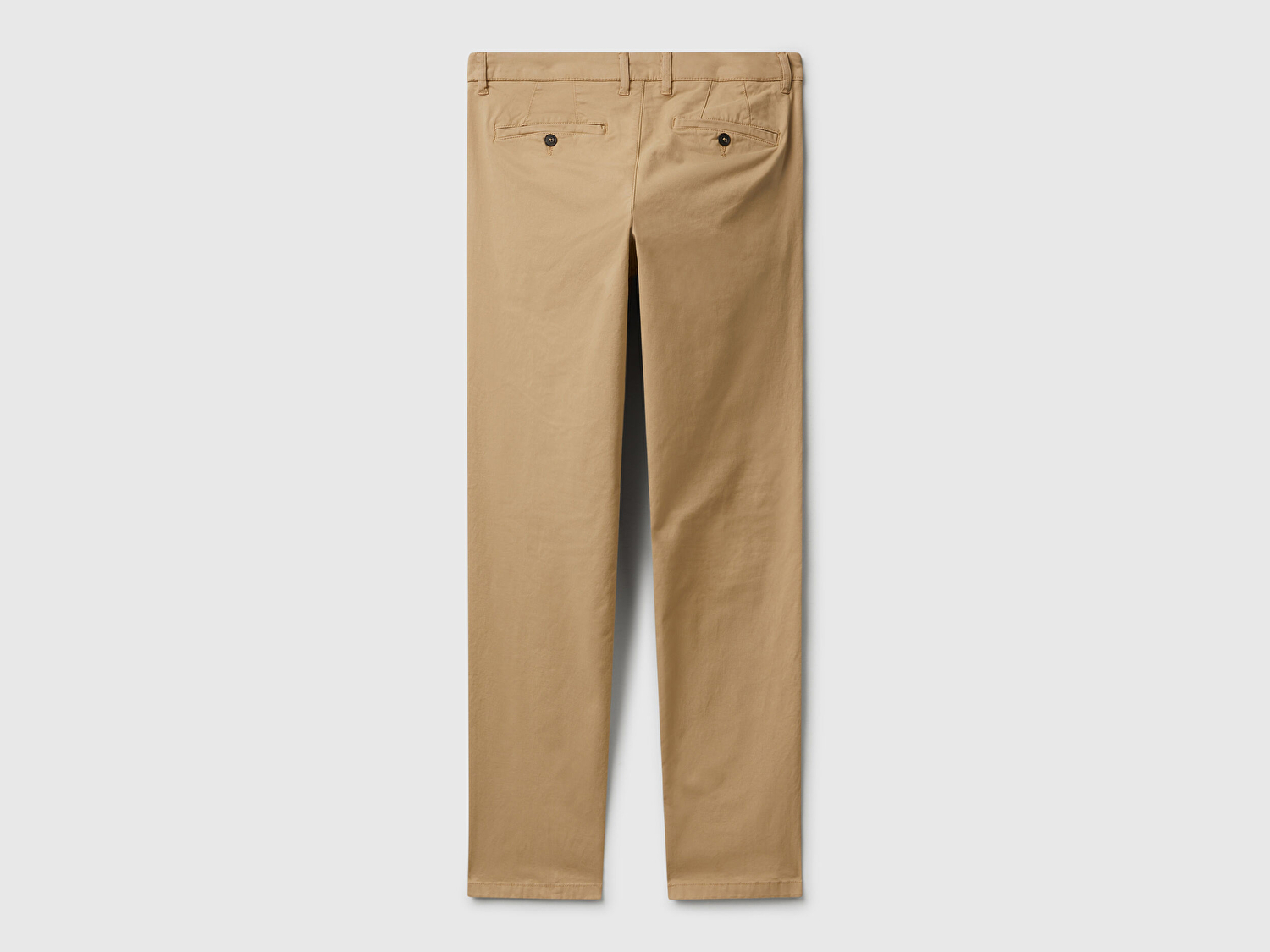 Erkek Bej Slim Fit Chino Pantolon