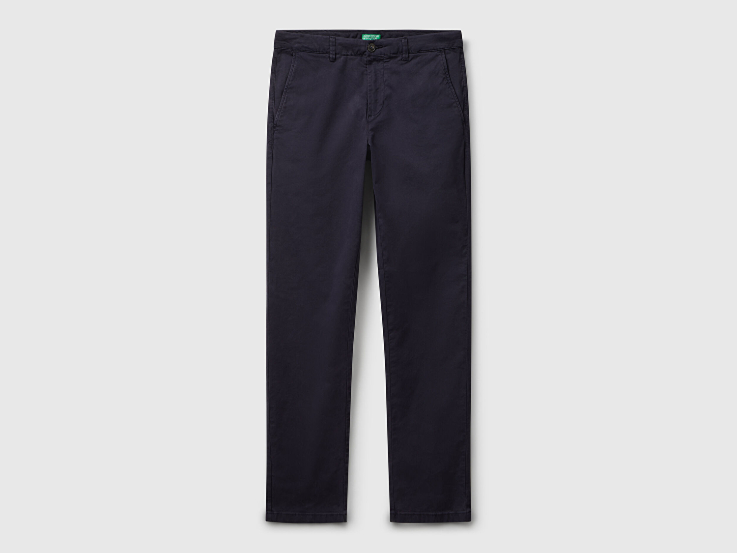 Benetton Erkek Lacivert Slim Fit Chino Pantolon