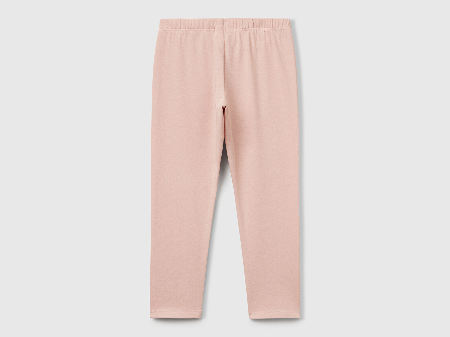 Benetton Kız Bebek Toz Pembe Benetton Logolu Uzun Tayt