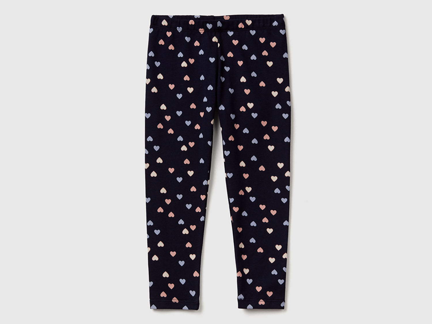 Benetton Kız Bebek Toz Pembe Tamamı Baskılı Slim Fit Tayt