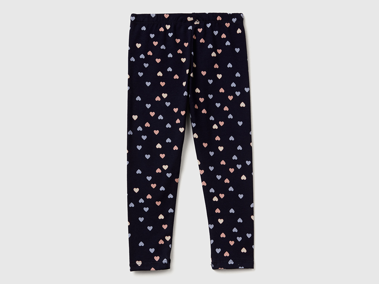 Benetton Kız Bebek Toz Pembe Tamamı Baskılı Slim Fit Tayt