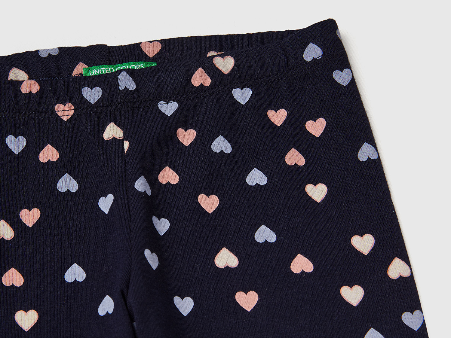 Benetton Kız Bebek Toz Pembe Tamamı Baskılı Slim Fit Tayt