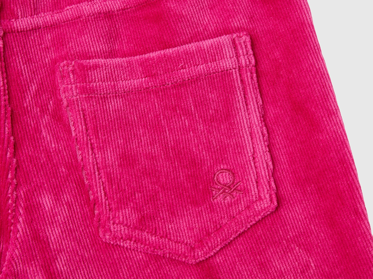 Benetton Kız Çocuk Pembe Kadife Tayt