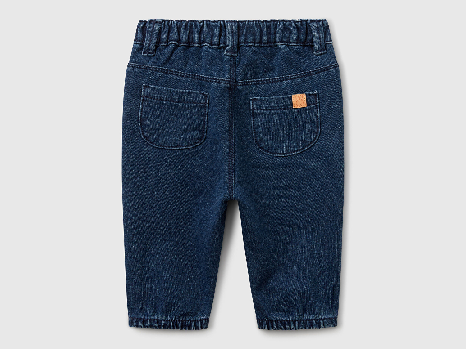 Benetton Bebek Lacivert Beli Kurdele Detaylı Cepli Denim  Pantolon