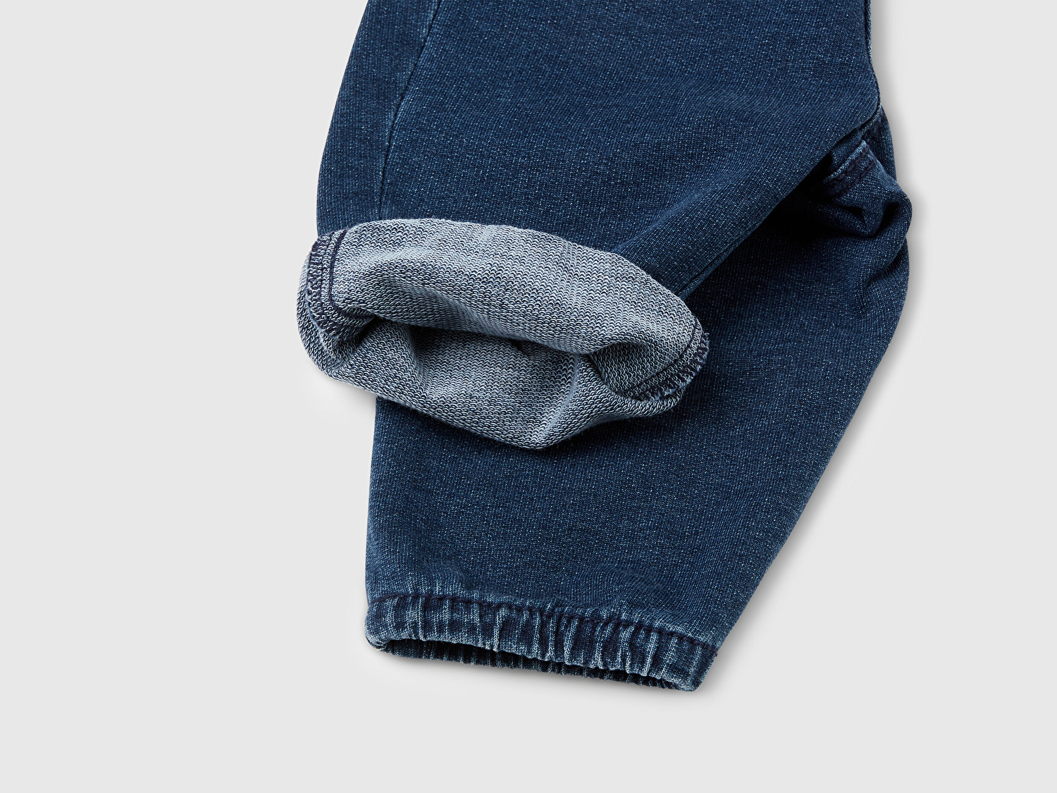 Benetton Bebek Lacivert Beli Kurdele Detaylı Cepli Denim  Pantolon