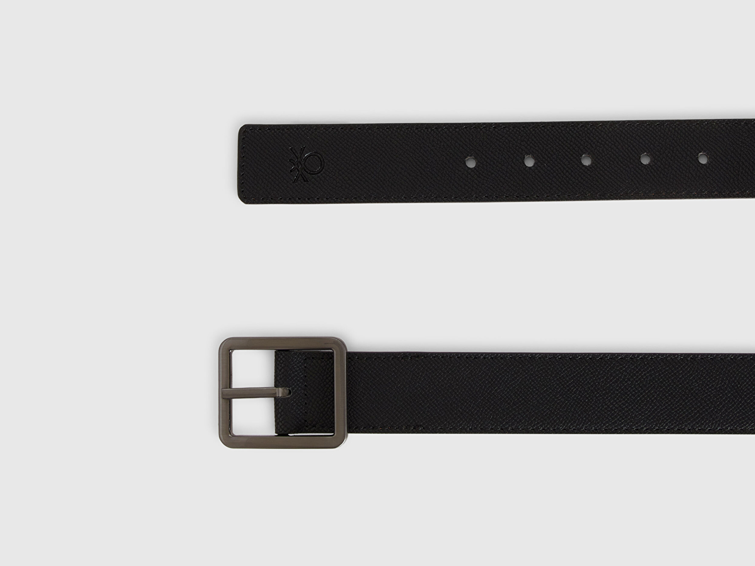 Benetton Erkek Siyah Çift Taraflı Kemer-BELT