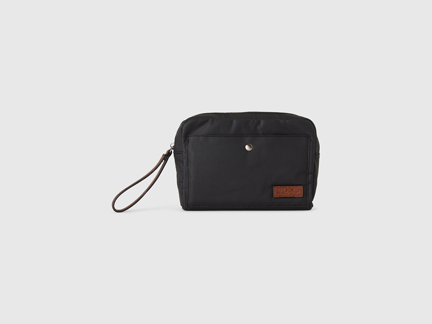 Erkek Siyah Pamuk Karışımlı Logo Detaylı Cüzdan