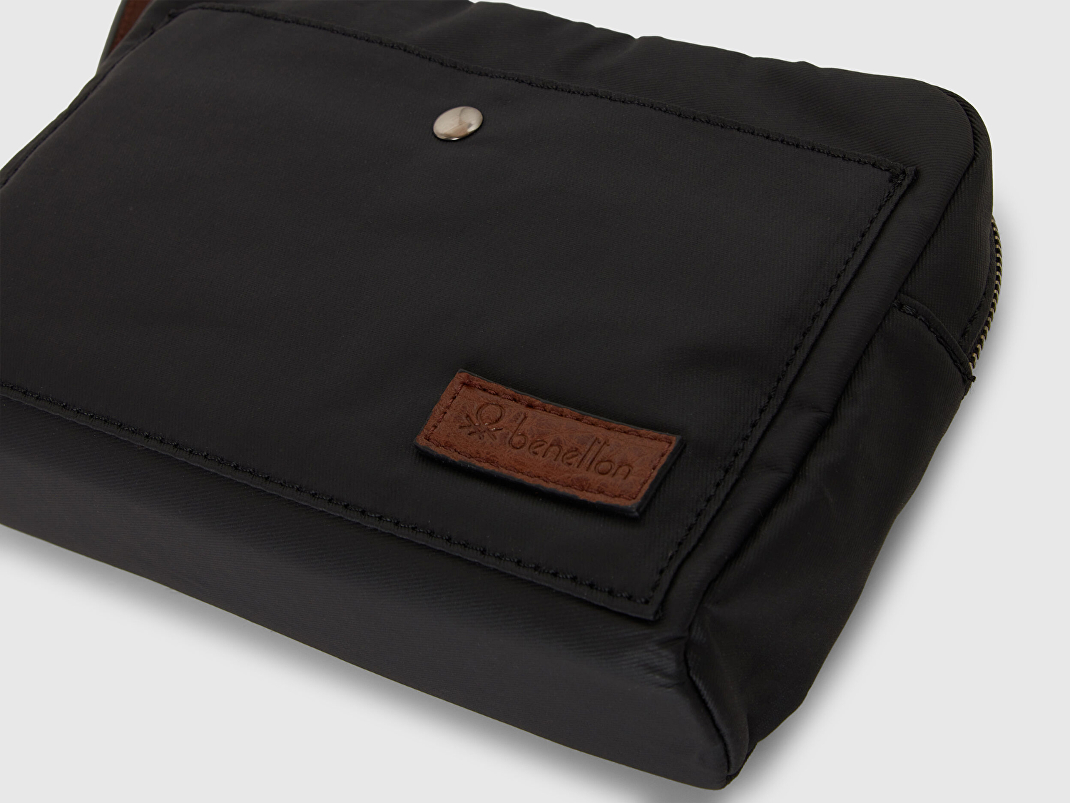 Erkek Siyah Pamuk Karışımlı Logo Detaylı Cüzdan