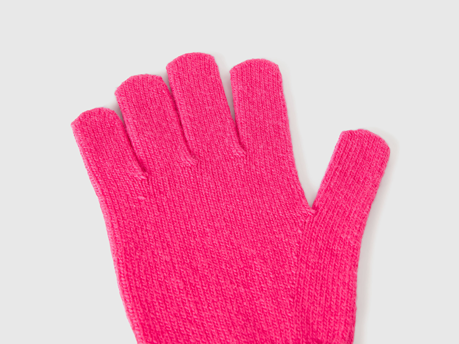 Erkek Çocuk Pembe Yün ve Viskoz Karışımlı Logo Nakışlı Eldiven