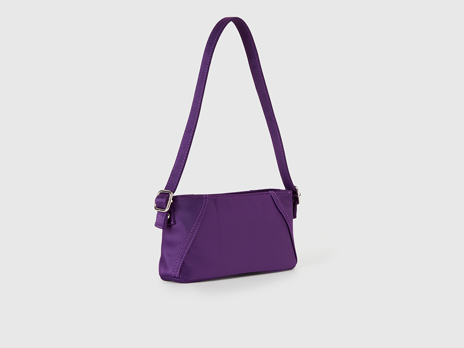 Benetton Kız Çocuk Mor Saten Ayarlanabilir Askılı Küçük Omuz Çantası