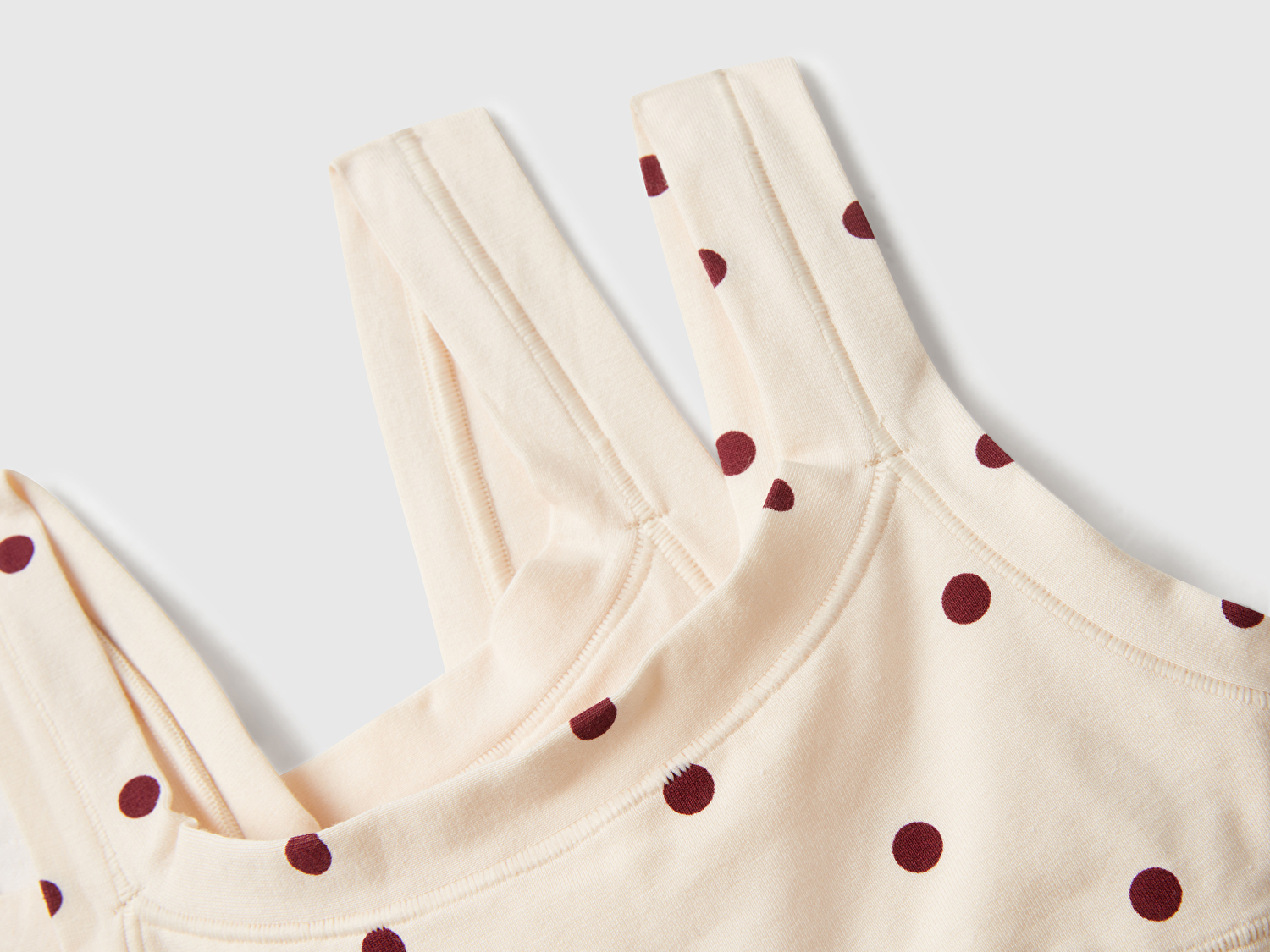 Benetton Kız Çocuk Ekru  Düz Renk ve Desenli 2'li Bralet Seti