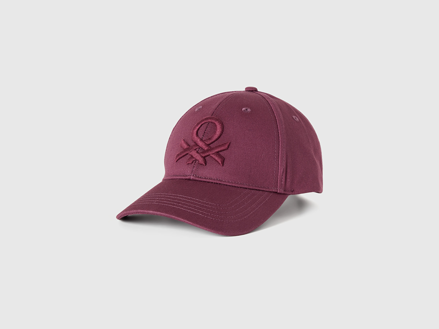 Erkek Mürdüm Önü Logo İşlemeli Beyzbol Şapkası