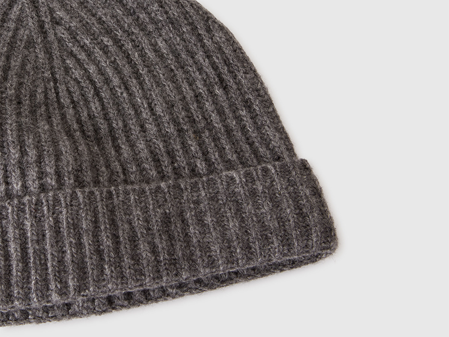 Erkek Antrasit Melanj Yünlü Bere