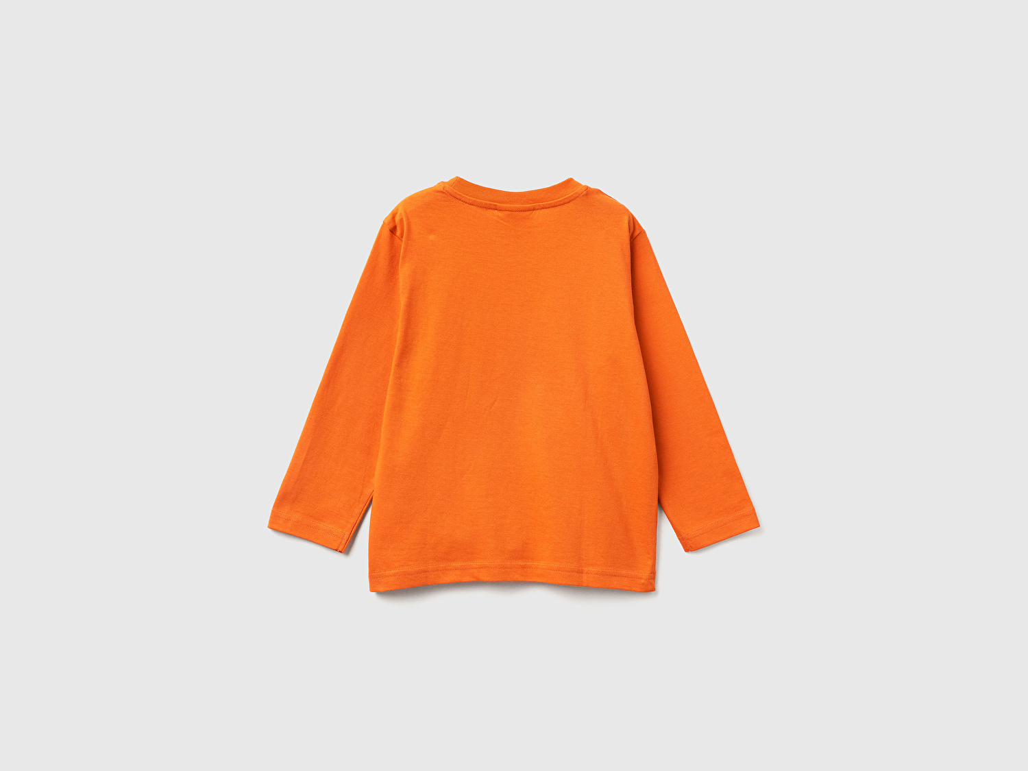 Benetton Erkek Bebek Turuncu Önü ve Arkası Çok Renkli Batwheels Baskılı Logo Etiketli Jarse T-shirt