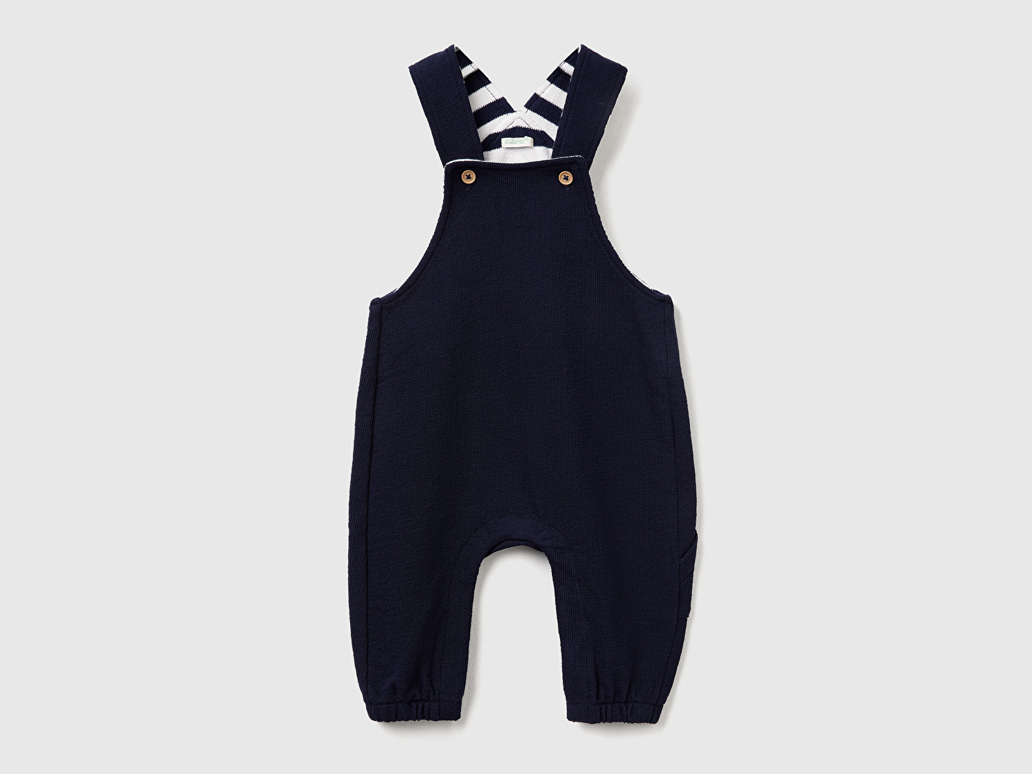 Benetton Bebek Lacivert Gizli Çıtçıtlı Paçası Lastikli Tulum