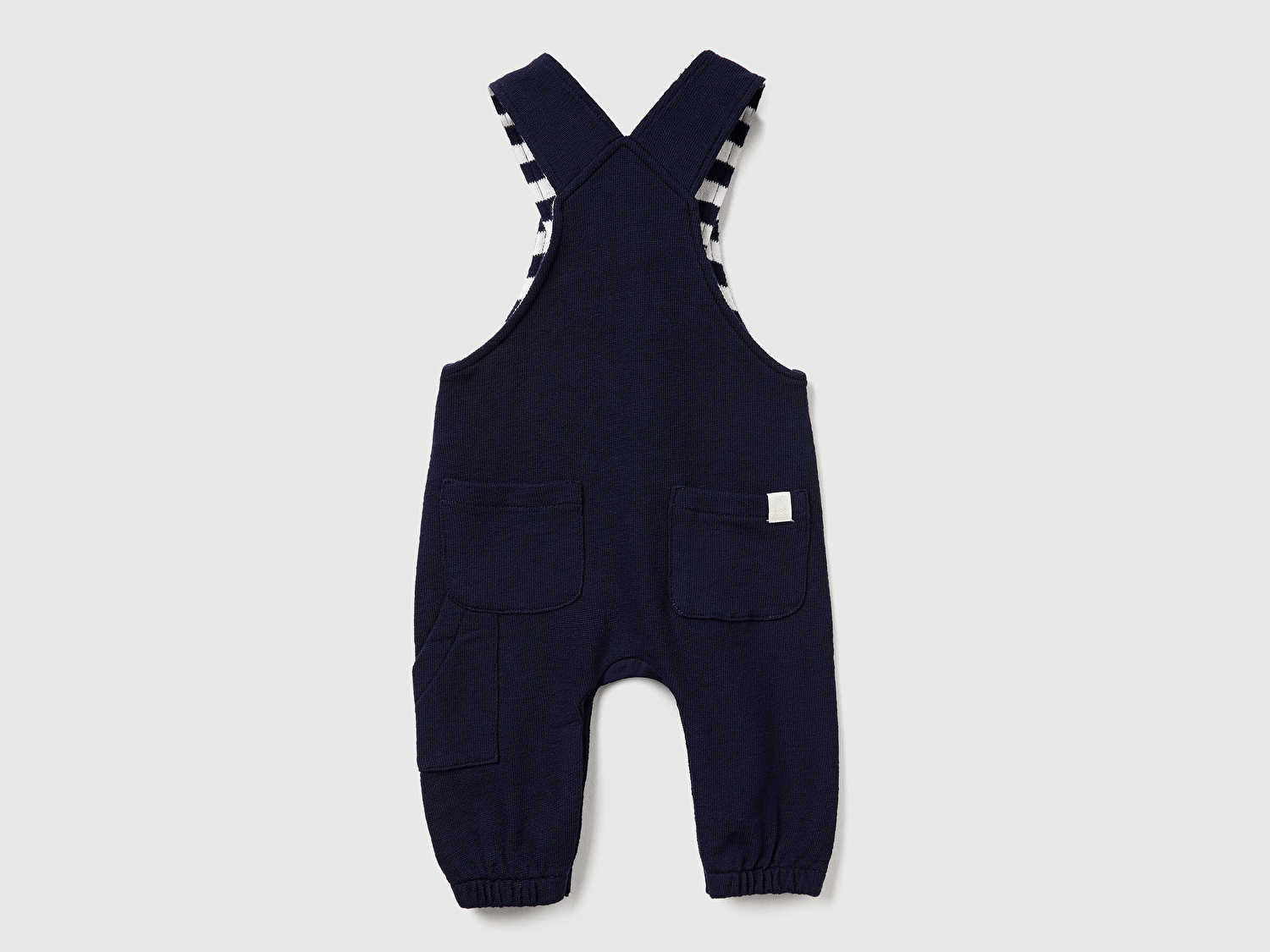 Benetton Bebek Lacivert Gizli Çıtçıtlı Paçası Lastikli Tulum