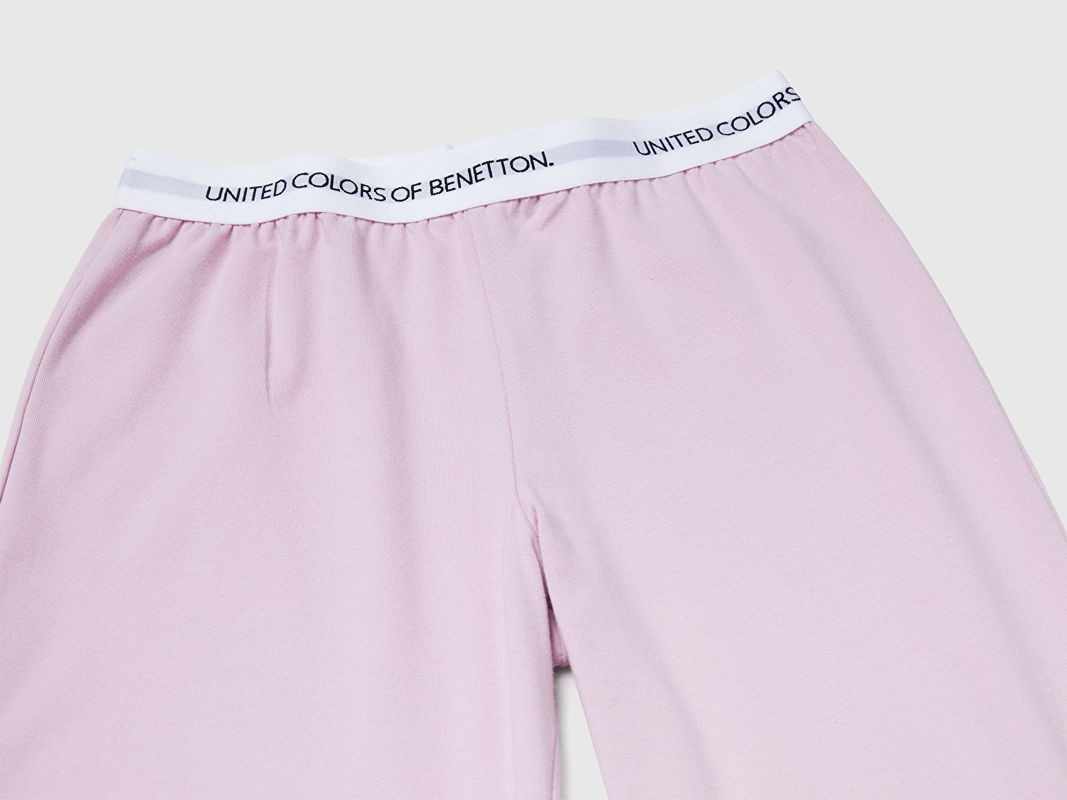 Benetton Erkek Çocuk Toz Pembe Logolu Düz Renk Pijama Takımı