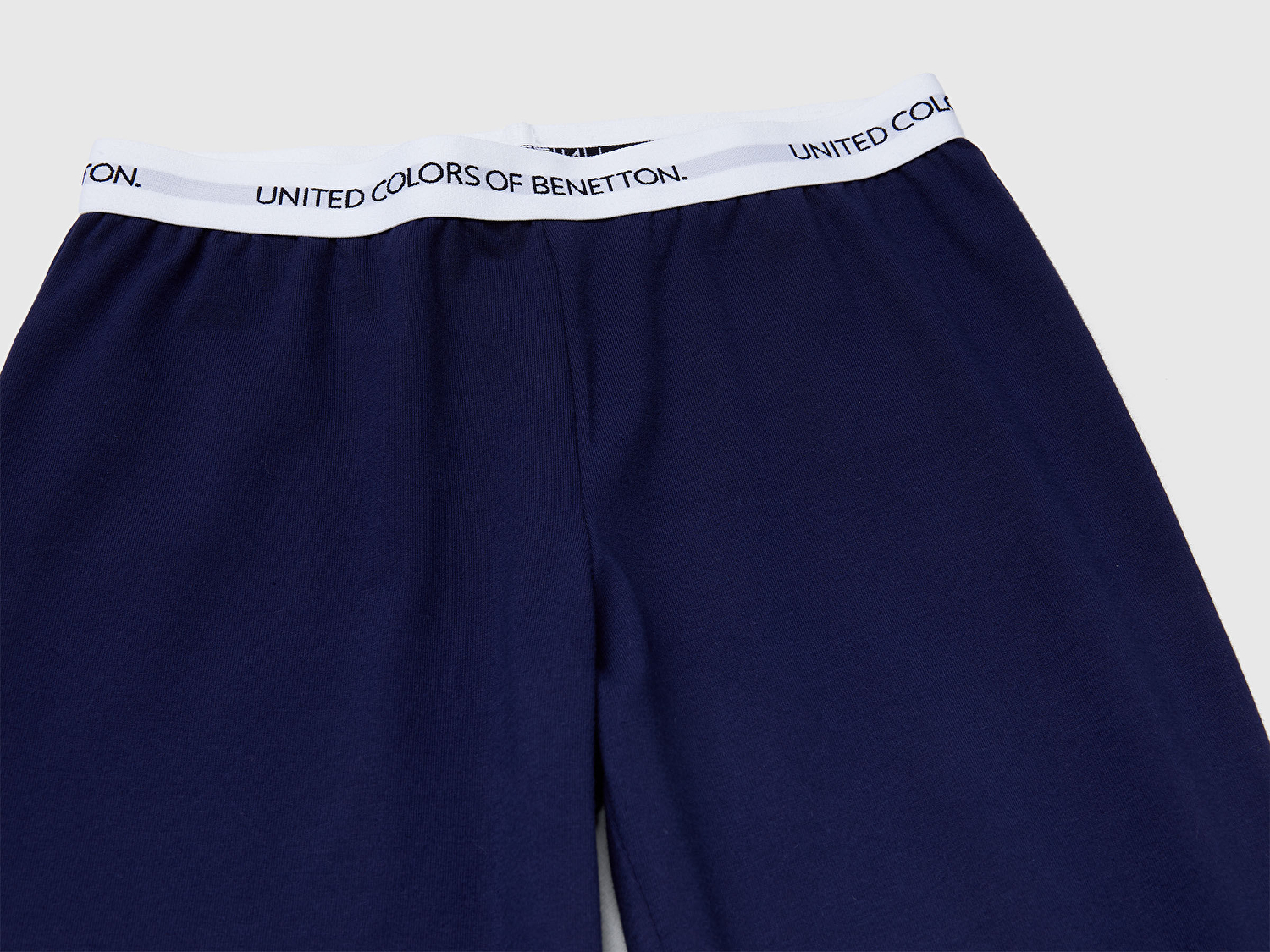 Benetton Erkek Çocuk Lacivert Logolu Düz Renk Pijama Takımı