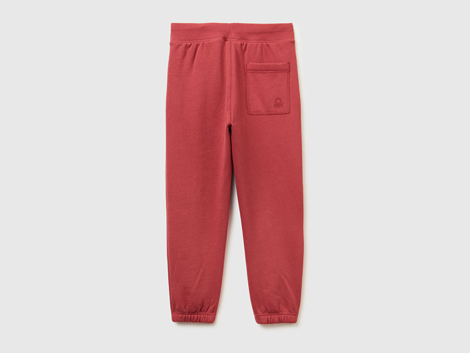 Benetton Erkek Çocuk Bordo Sağ Arka Cebi Logolu Beli Lastikli Büzgü İpli Eşofman Altı