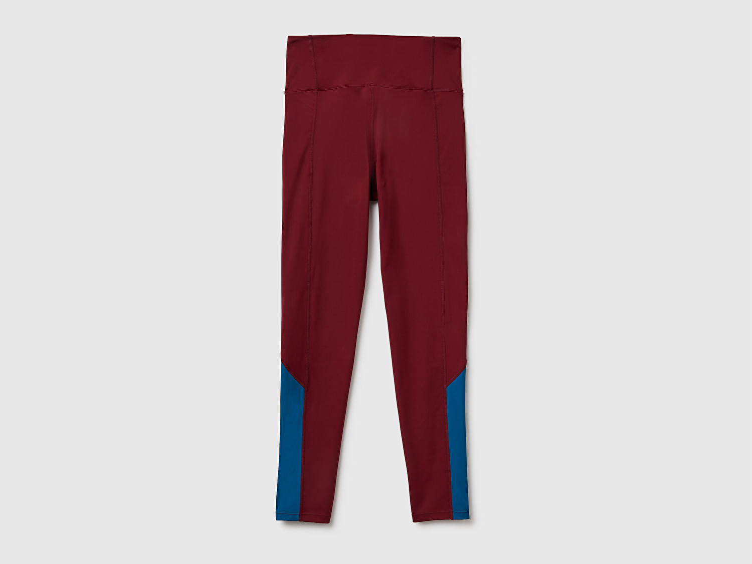 Benetton Kadın Bordo Yanları Detaylı Kalın Lastikli Bel Tayt