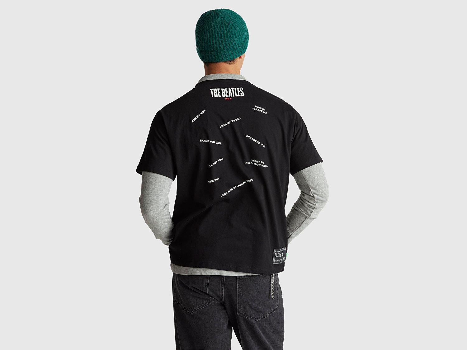 Benetton Unisex %100 Koton The Beatles Baskılı T-Shirt