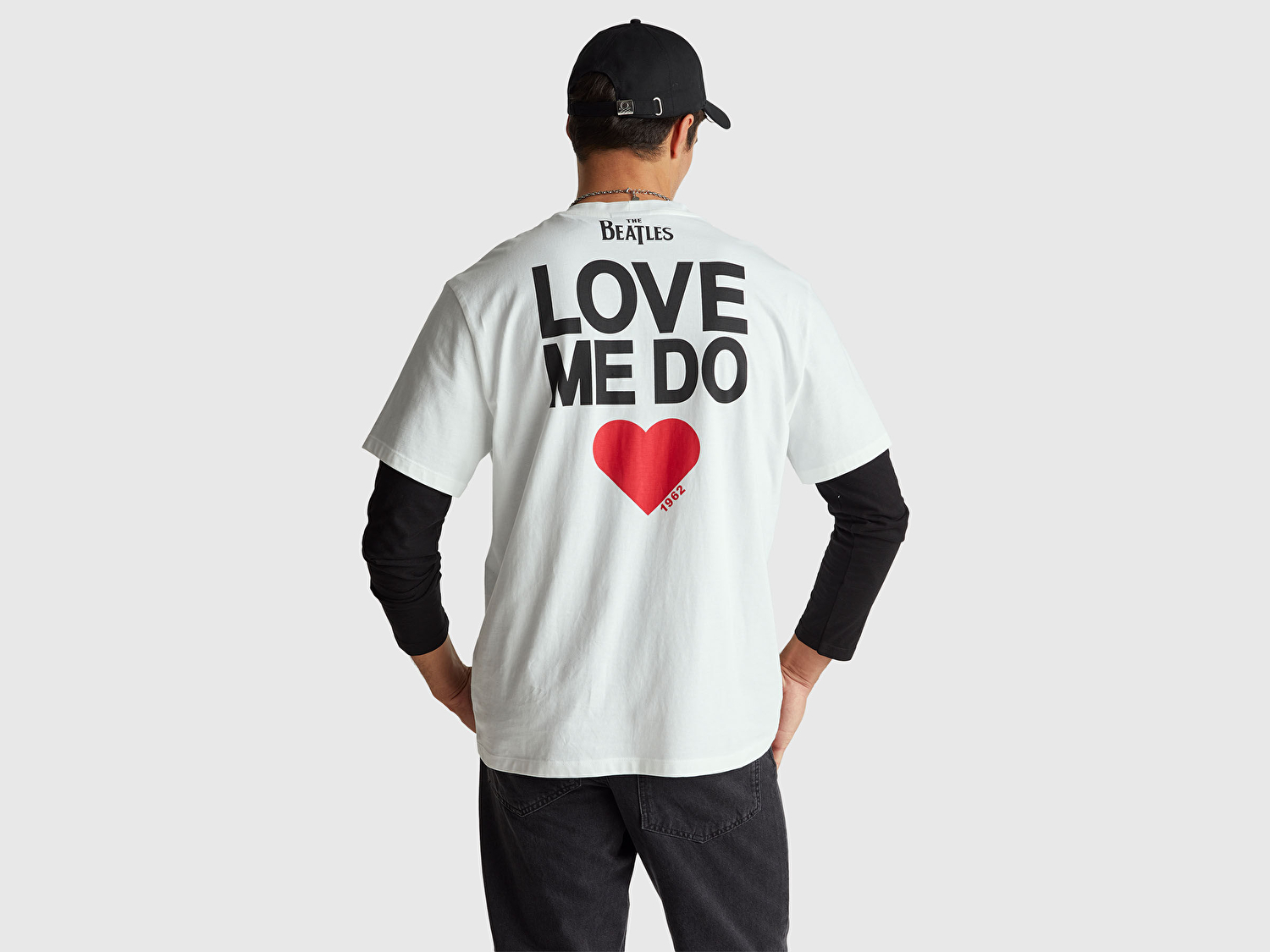 Benetton Unisex %100 Koton The Beatles Baskılı T-Shirt