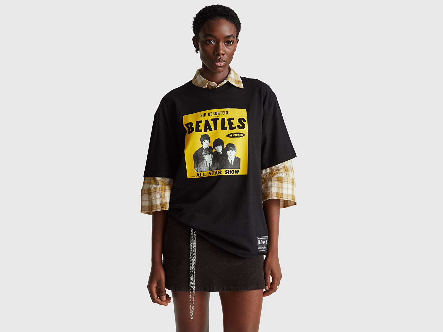 Benetton Unisex %100 Koton The Beatles Baskılı T-Shirt