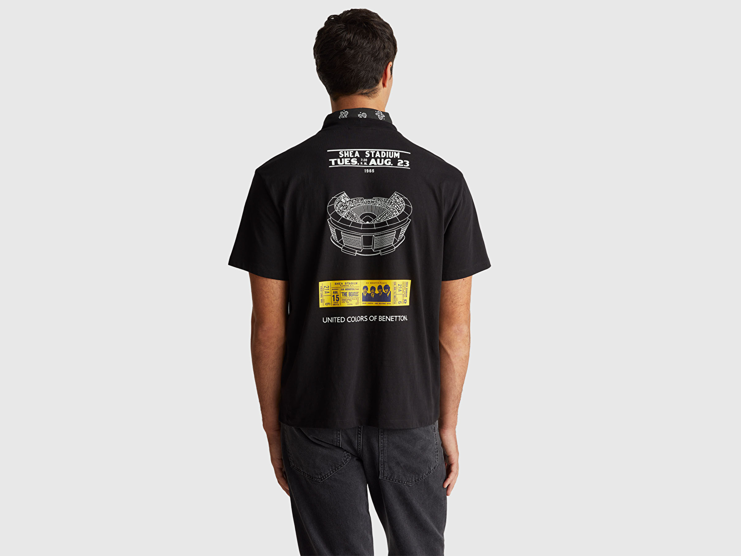 Benetton Unisex %100 Koton The Beatles Baskılı T-Shirt