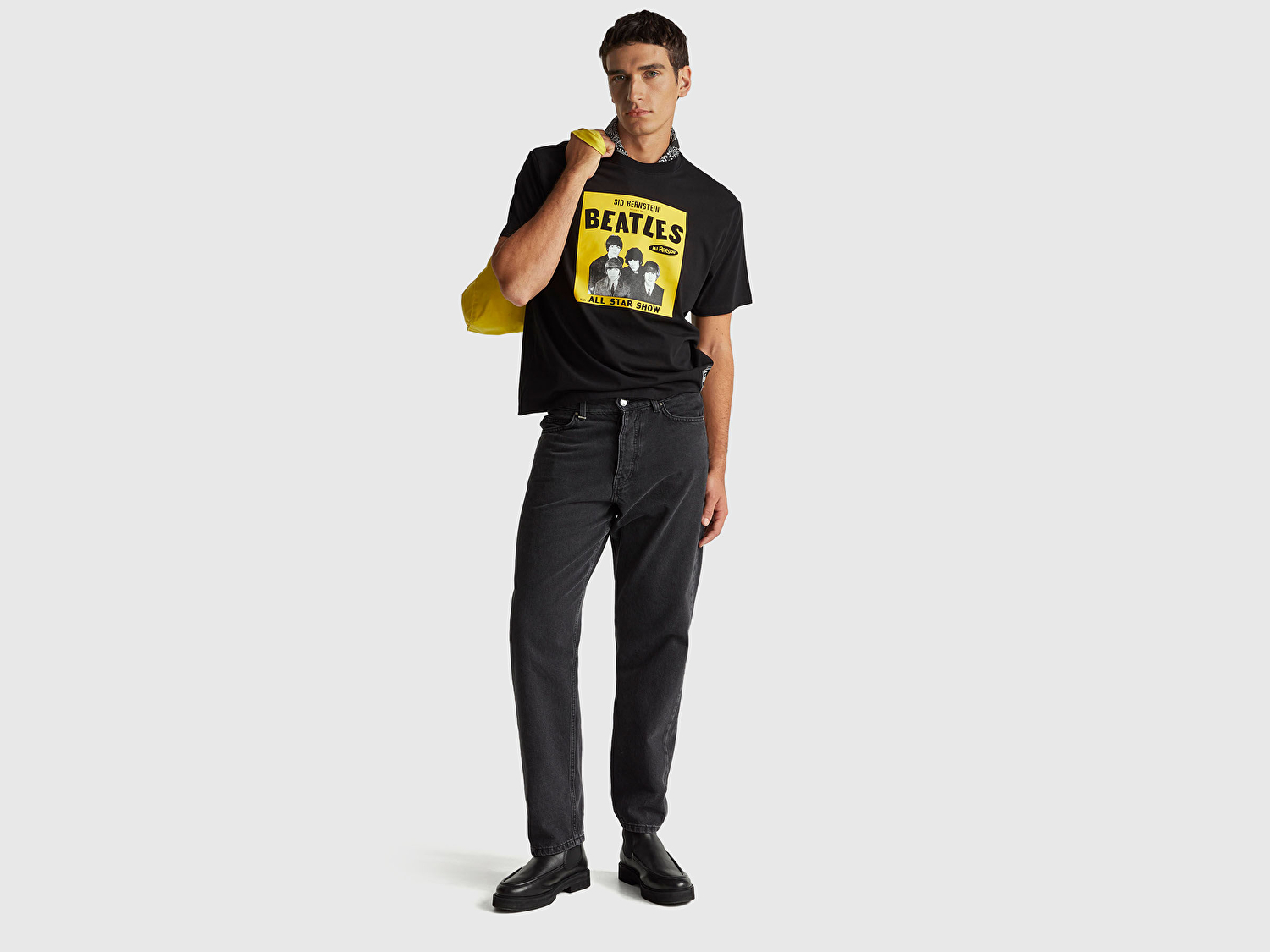 Benetton Unisex %100 Koton The Beatles Baskılı T-Shirt