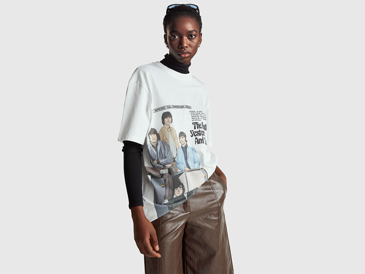 Benetton Unisex %100 Koton The Beatles Baskılı T-Shirt