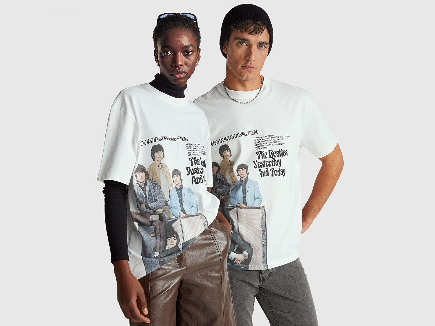 Benetton Unisex %100 Koton The Beatles Baskılı T-Shirt
