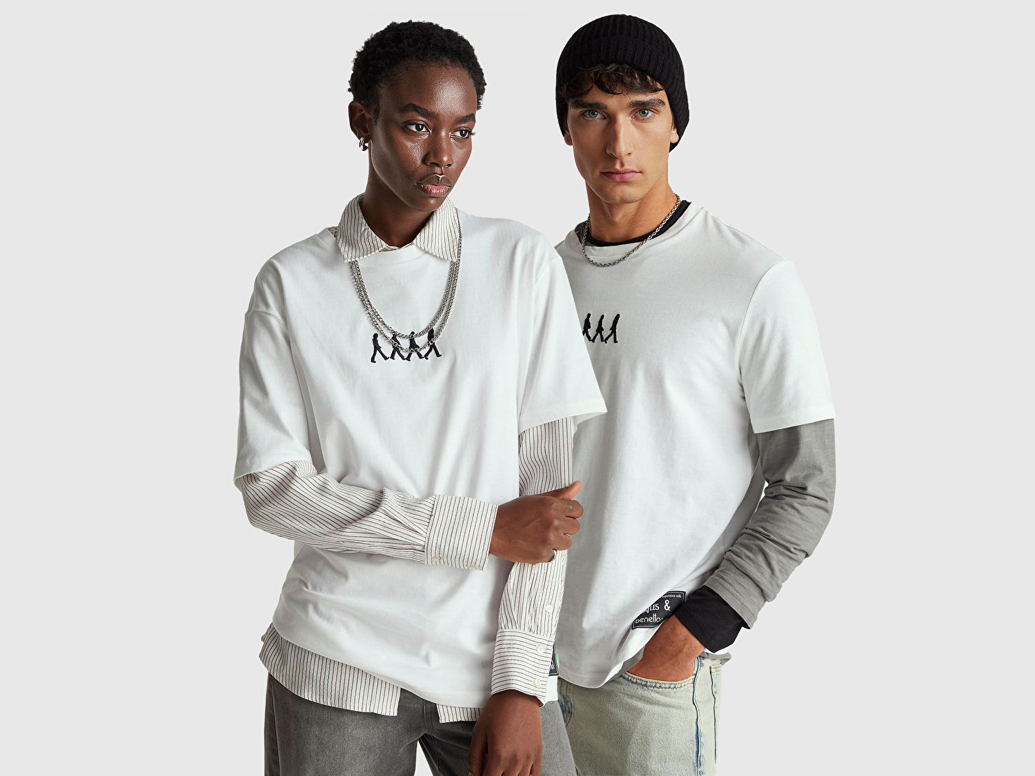 Benetton Unisex %100 Koton The Beatles  T-Shirt