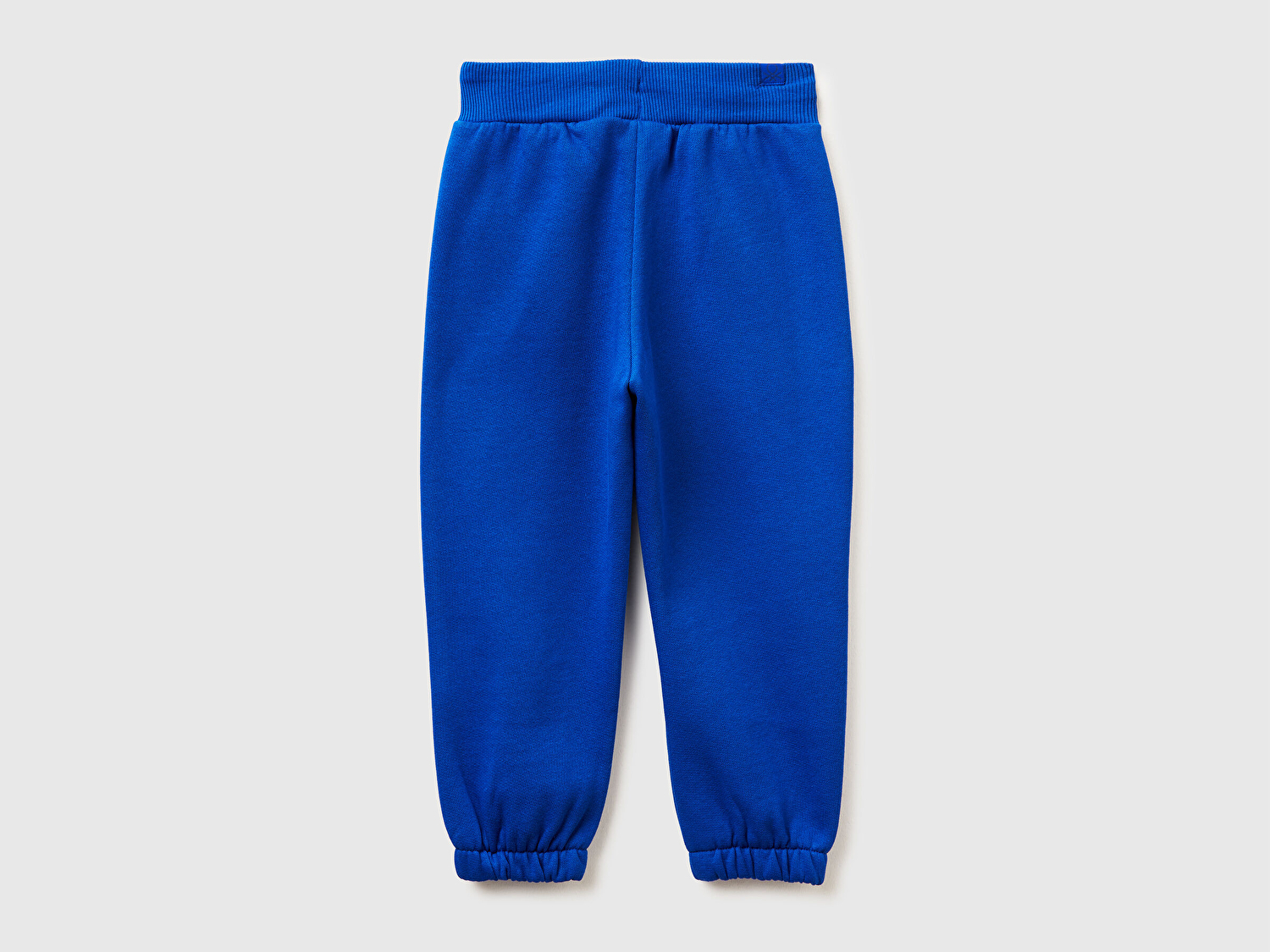 Benetton Erkek Bebek Saks Mavisi Fermuar Cepli Büzgü İpli Ribanalı Regular Fit  Eşofman Altı