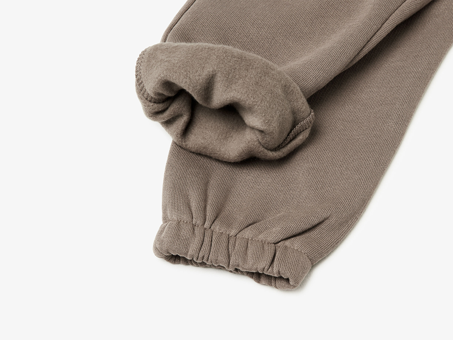 Benetton Erkek Bebek Haki Kahve Fermuar Cepli Büzgü İpli Ribanalı Regular Fit  Eşofman Altı